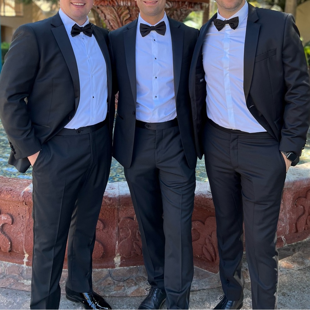 Luxurious Men's Black Tuxedo Pants
